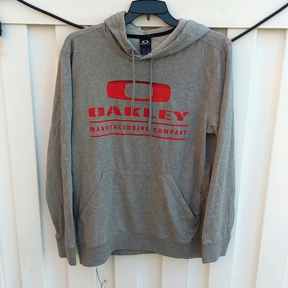 Oakley long sleeve unisex hoodie sweatshirt grey L